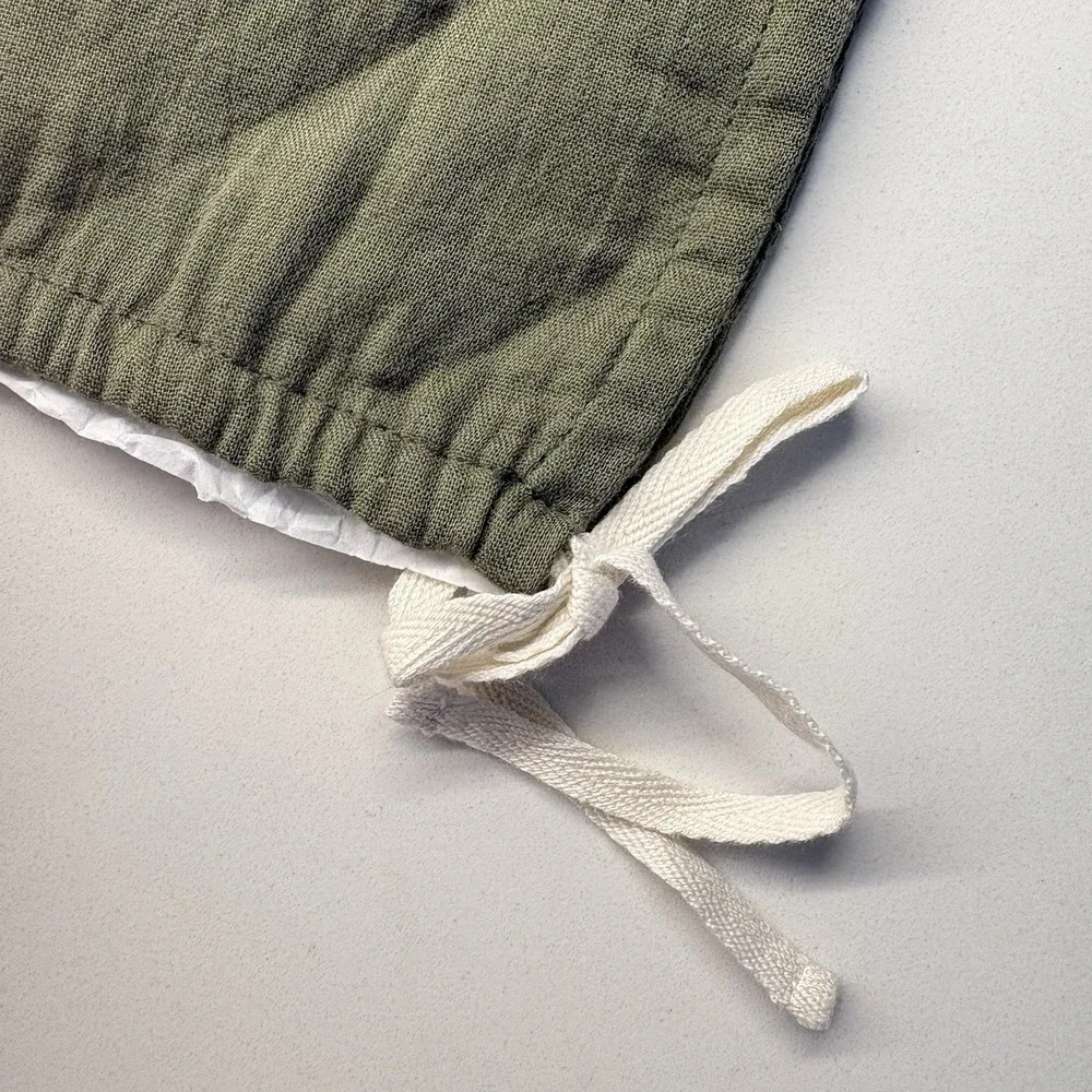 New! LiiLU  Organic Pixie Bonnet in Pine Green 2-4 T